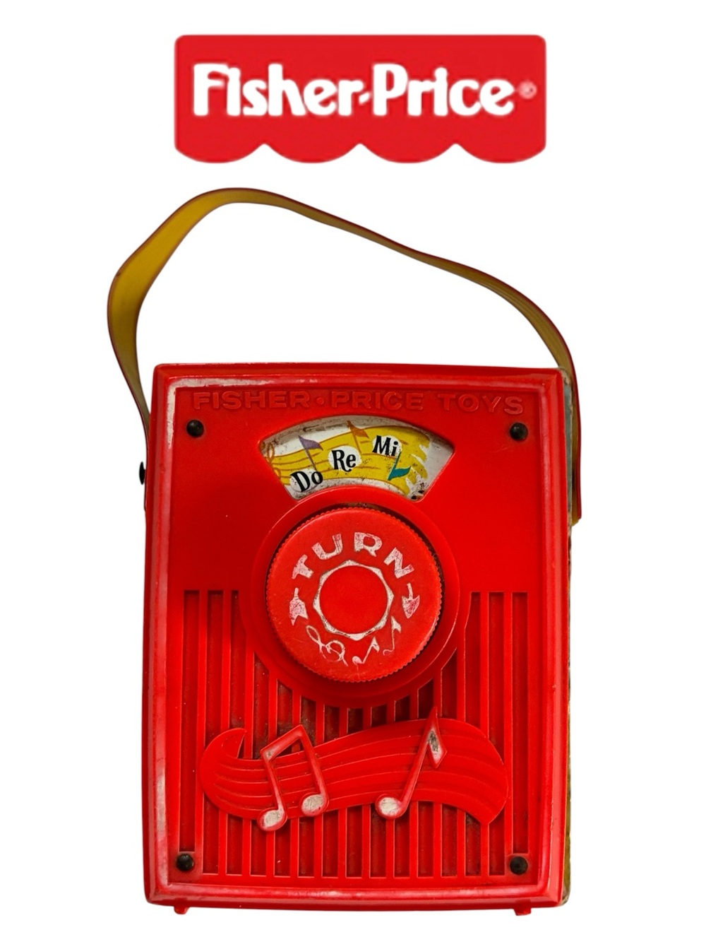 1969 VINTAGE FISHER PRICE MUSIC BOX TOY DO RE MI SONG